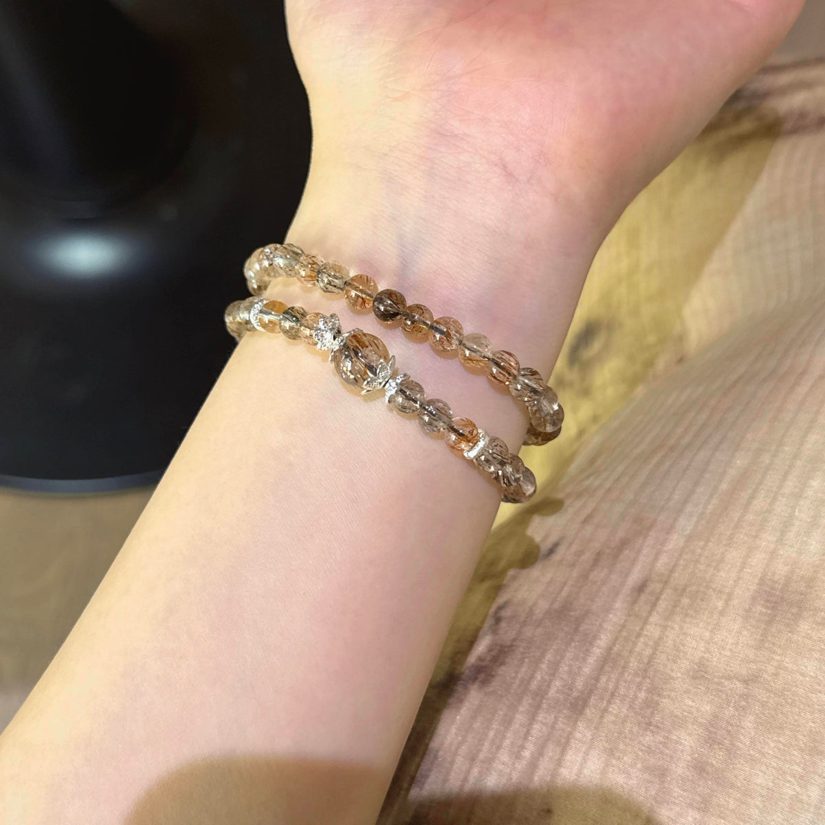 黑金超双圈手串