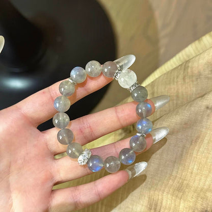 灰月光白幽灵手串
