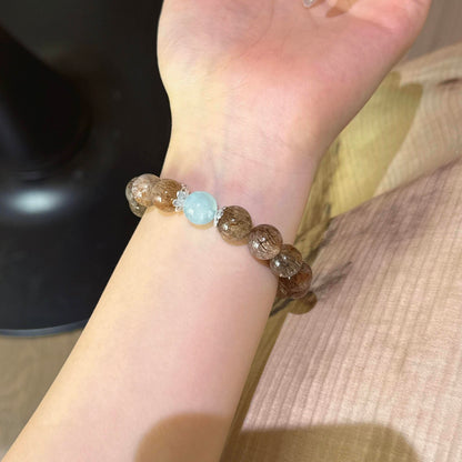 黑金超海蓝宝手串