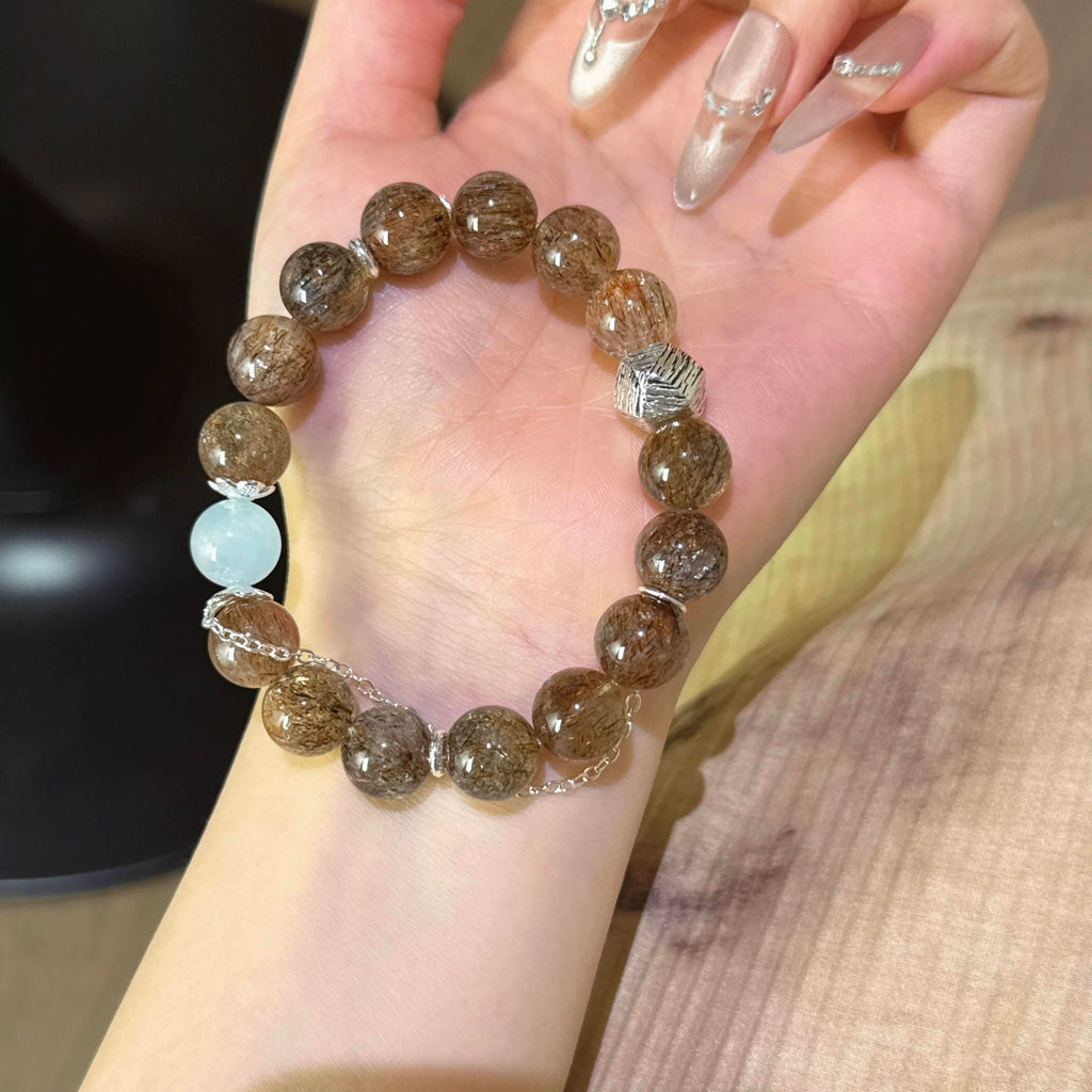 黑金超海蓝宝手串