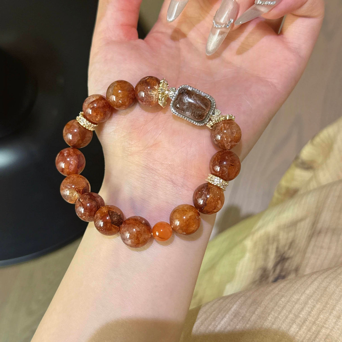 红胶花彩幽灵魔盒手串