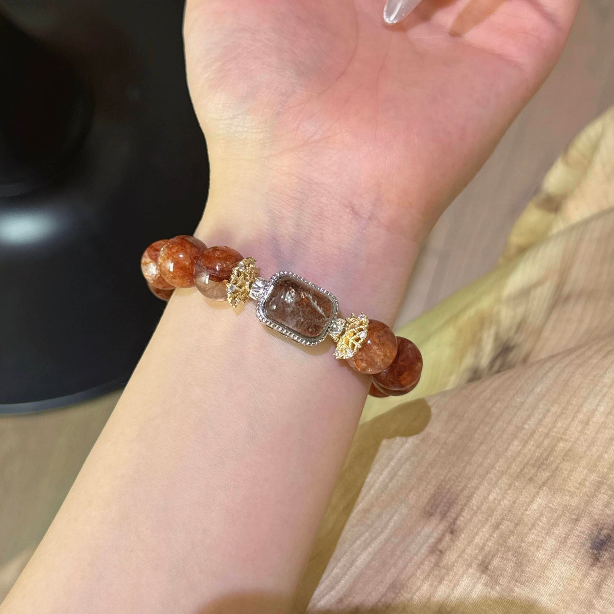 红胶花彩幽灵魔盒手串
