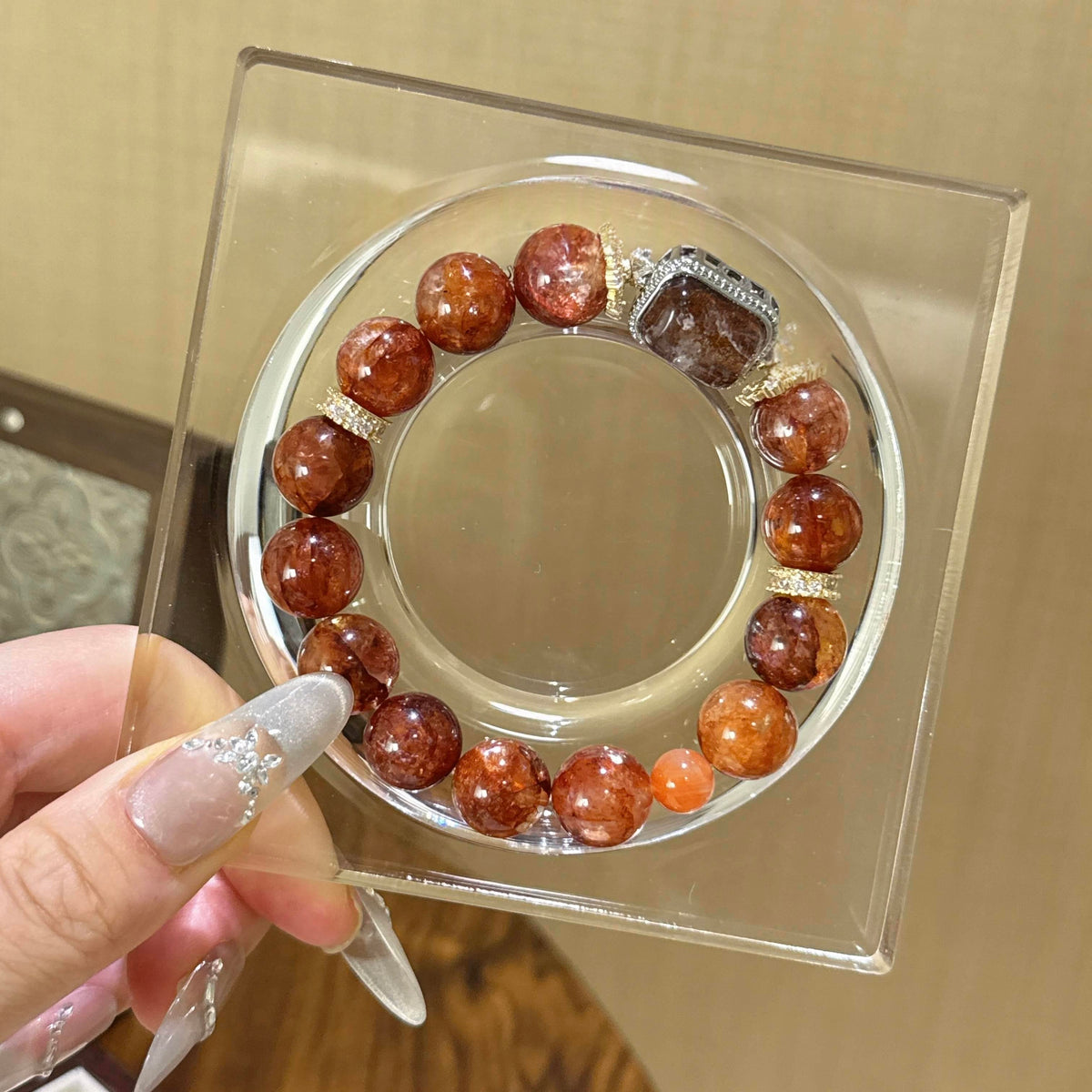红胶花彩幽灵魔盒手串