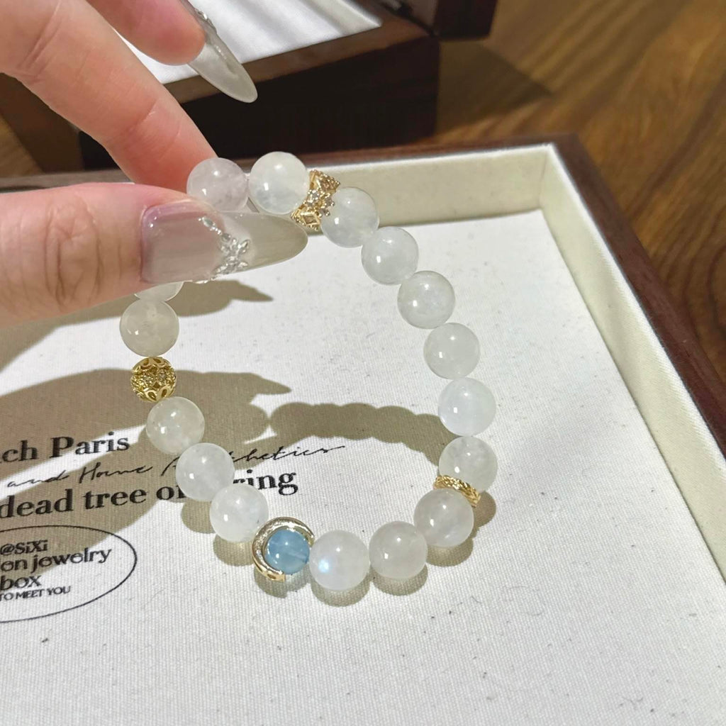 蓝月光海蓝宝手串