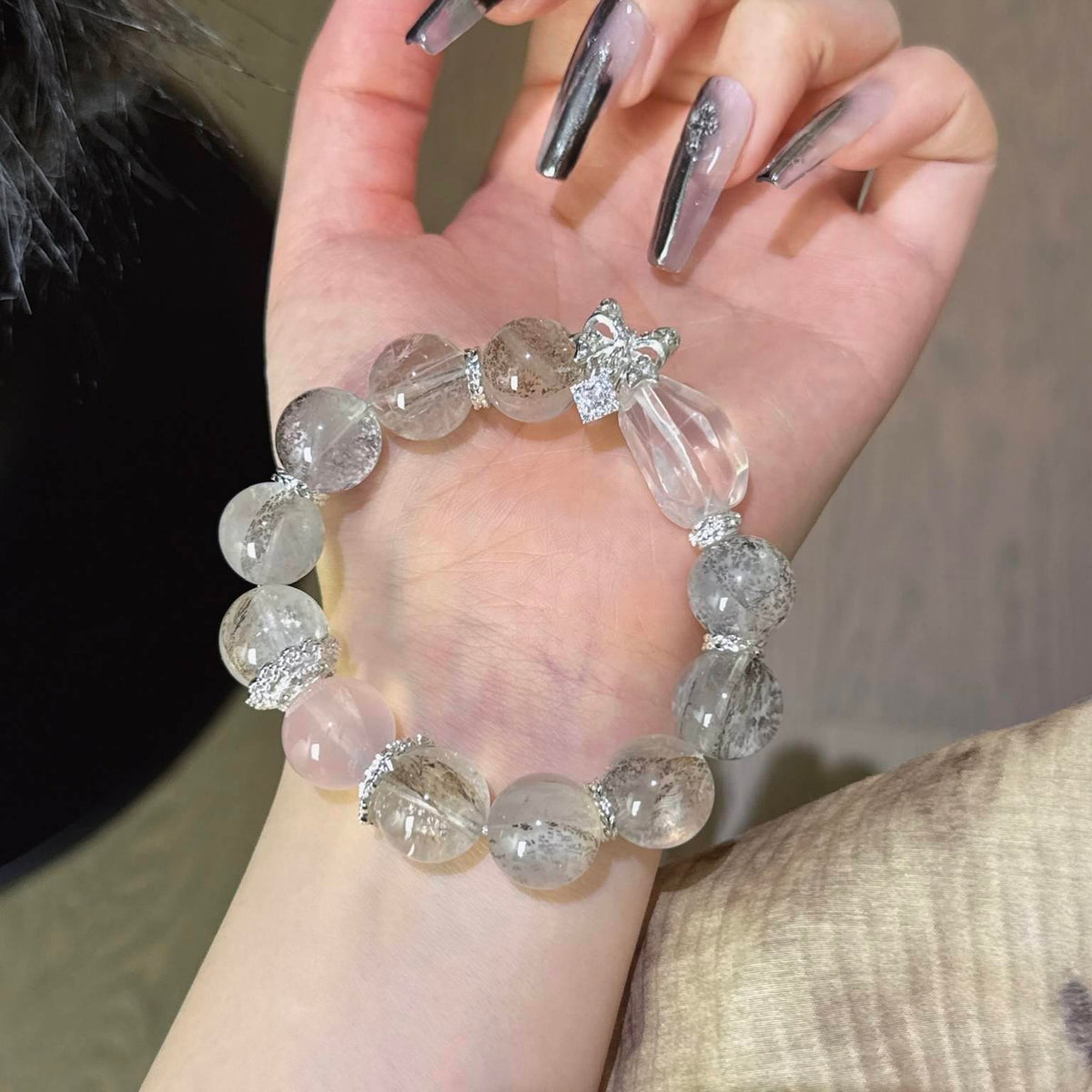小树胶花粉水晶手串