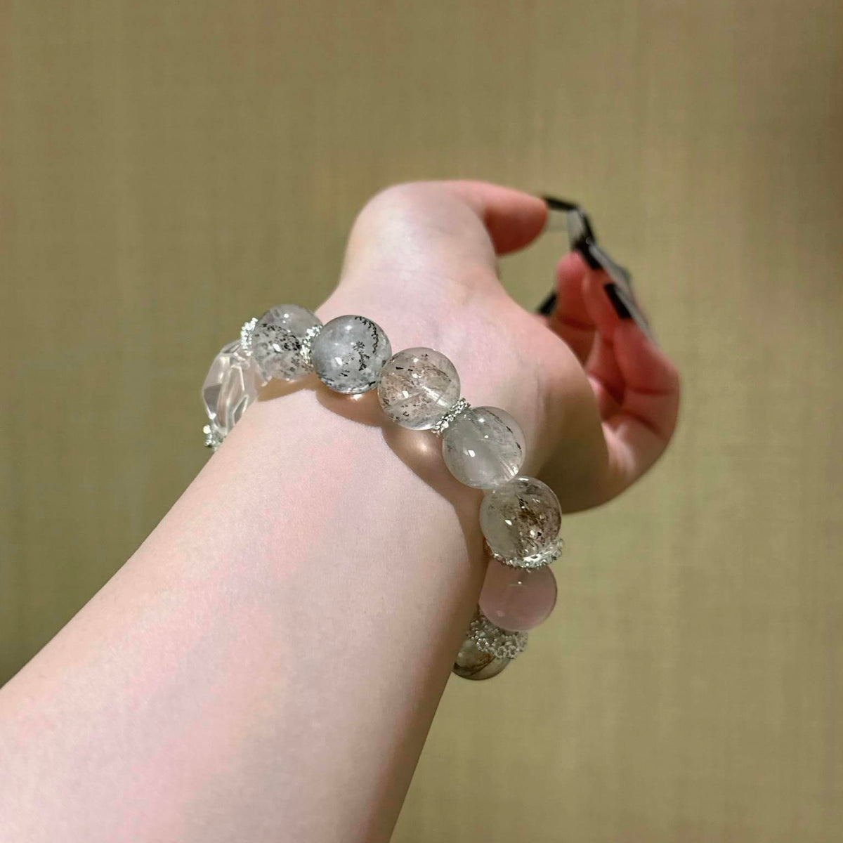 小树胶花粉水晶手串