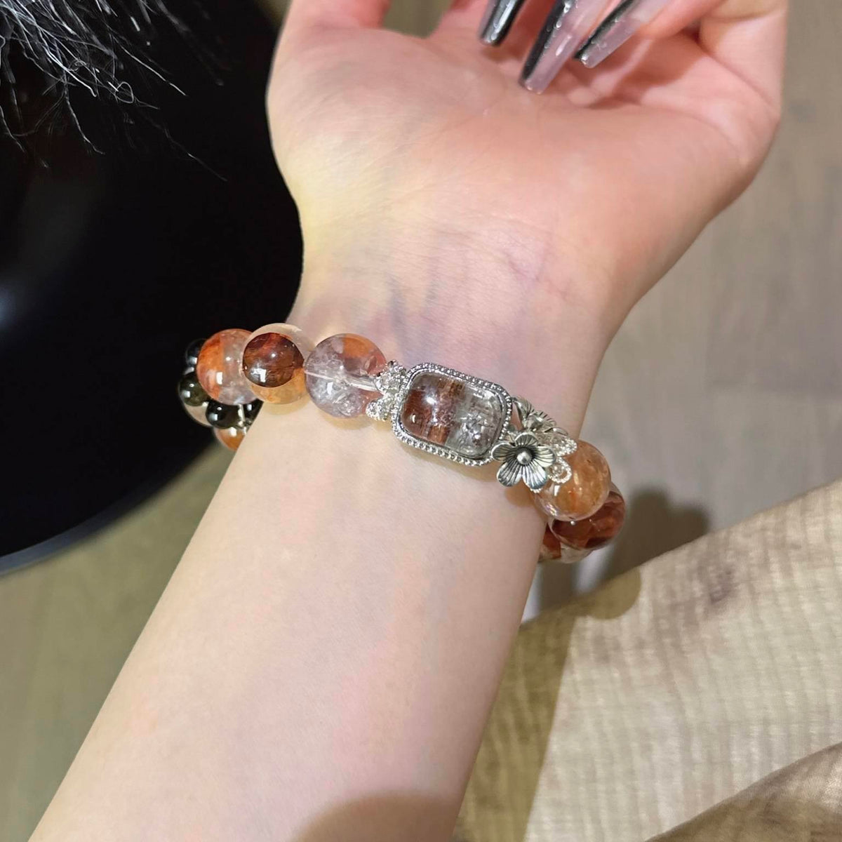 红胶花幽灵魔盒手串