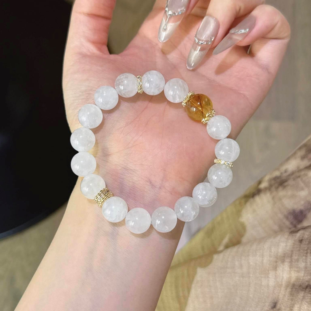 白幽灵黄塔晶手串