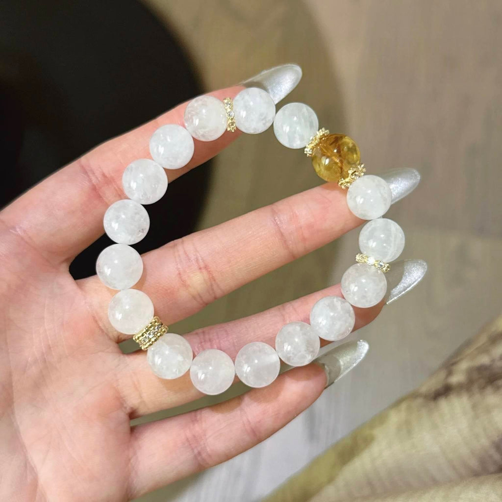 白幽灵黄塔晶手串