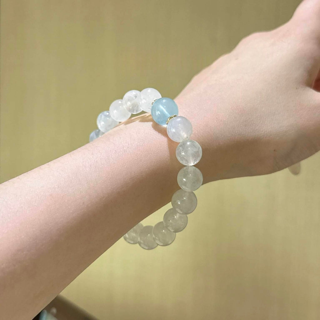 蓝月光海蓝宝手串