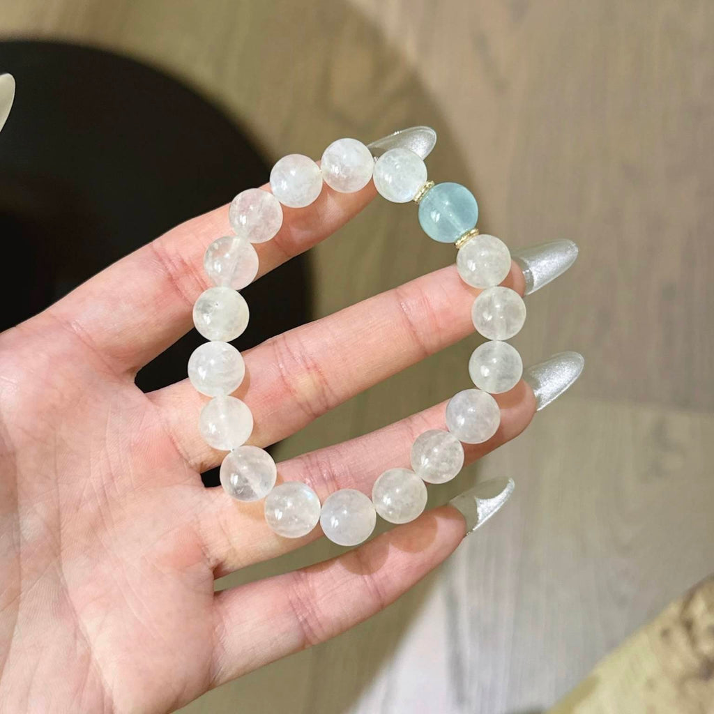 蓝月光海蓝宝手串