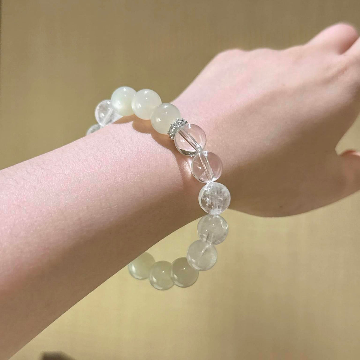 白月光白水晶白幽灵手串