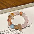 粉水晶发晶海蓝宝黄塔晶多宝手串