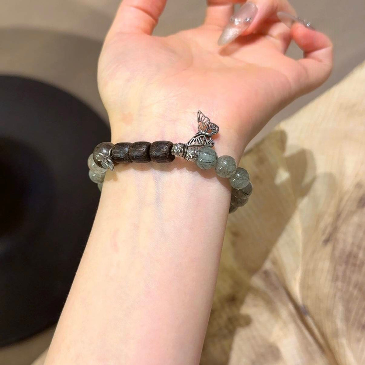 绿幽灵沉香手串
