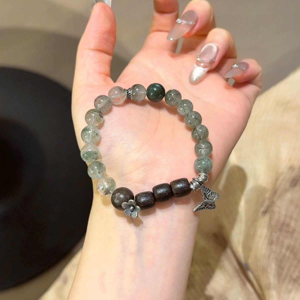 绿幽灵沉香手串