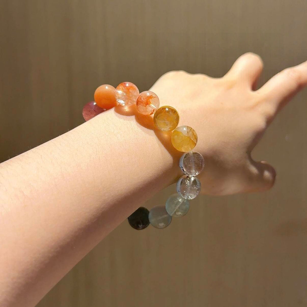 红绿系新中式多宝手串