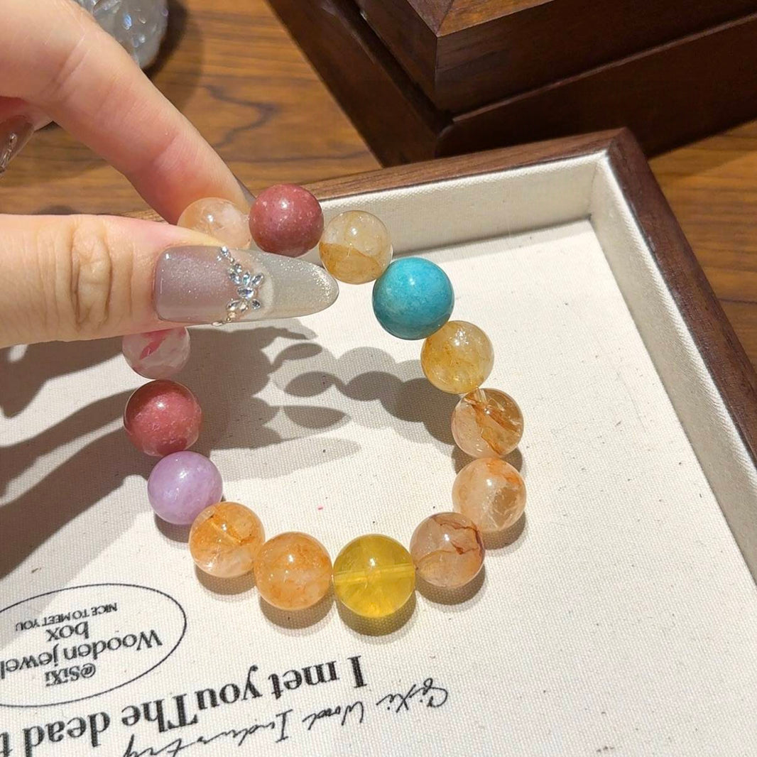 黄色系多宝手串