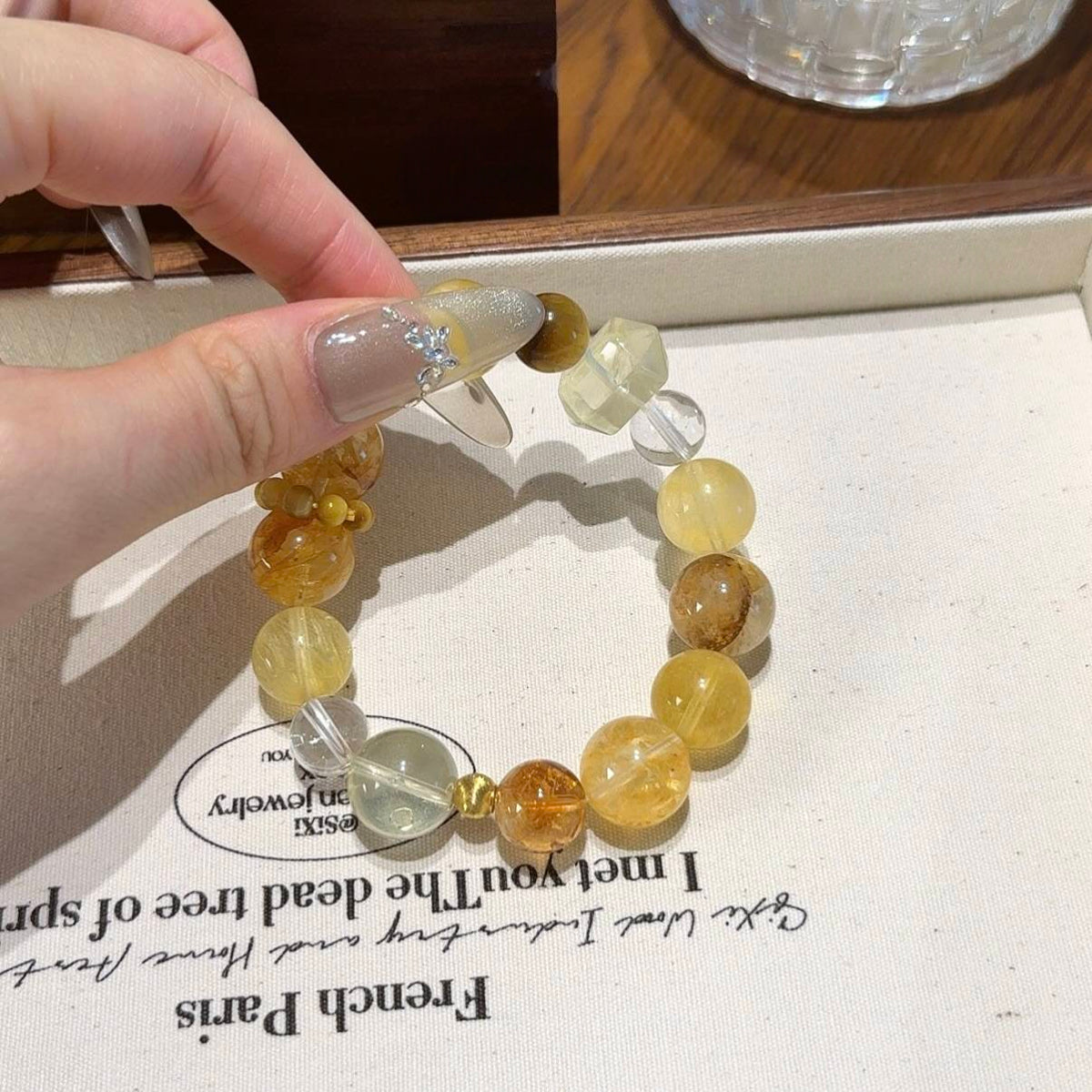 黄色系多宝手串