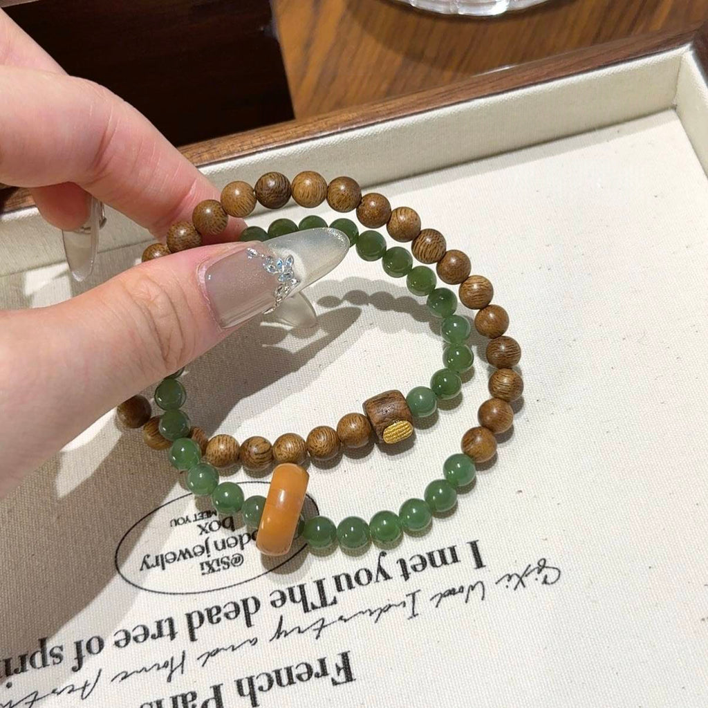 碧玉沉香核桃木多圈