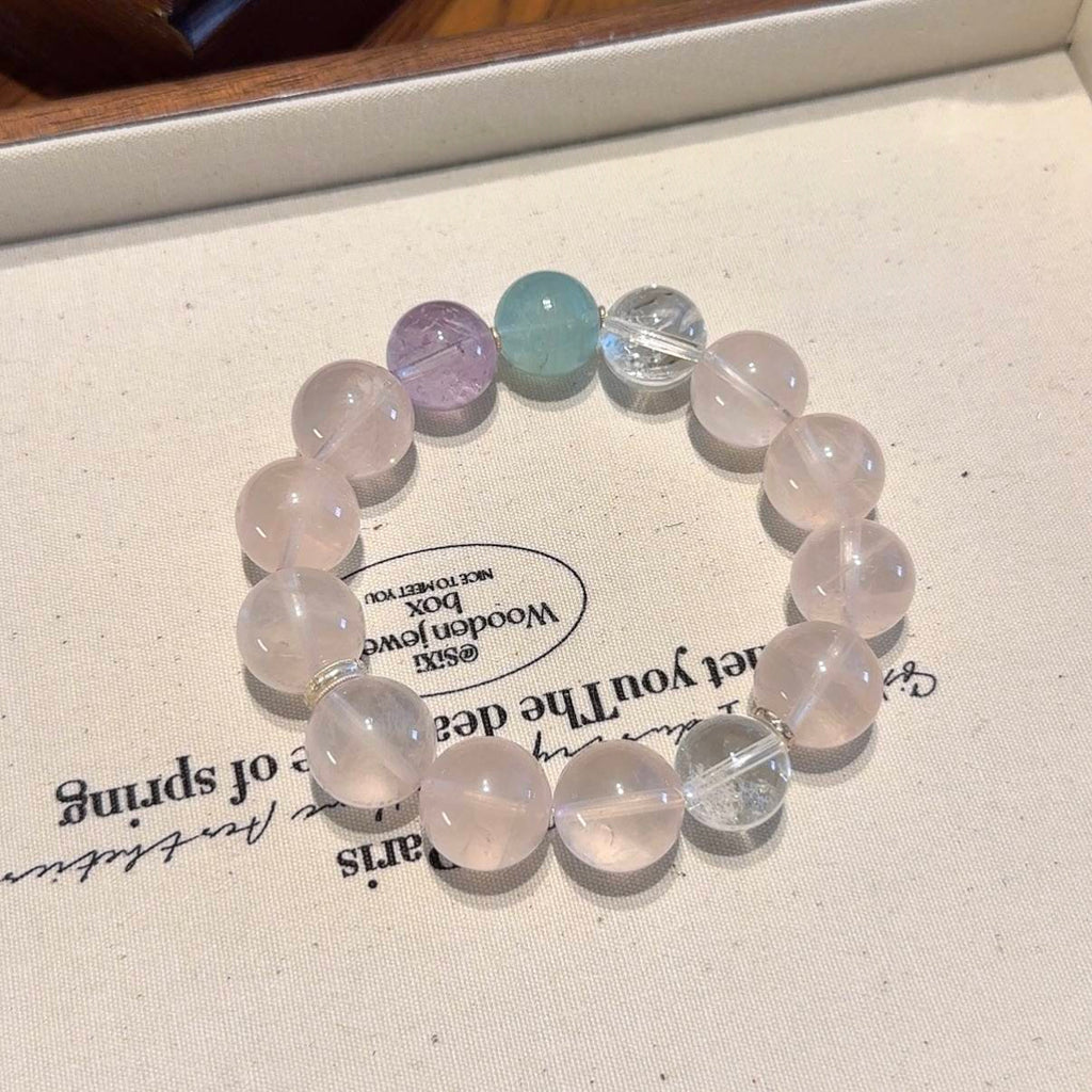 粉水晶手串