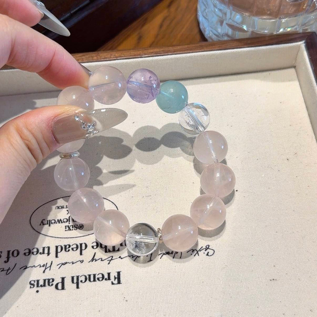 粉水晶手串