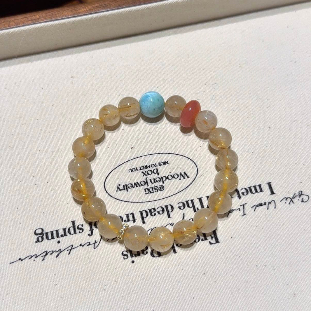 发晶手串