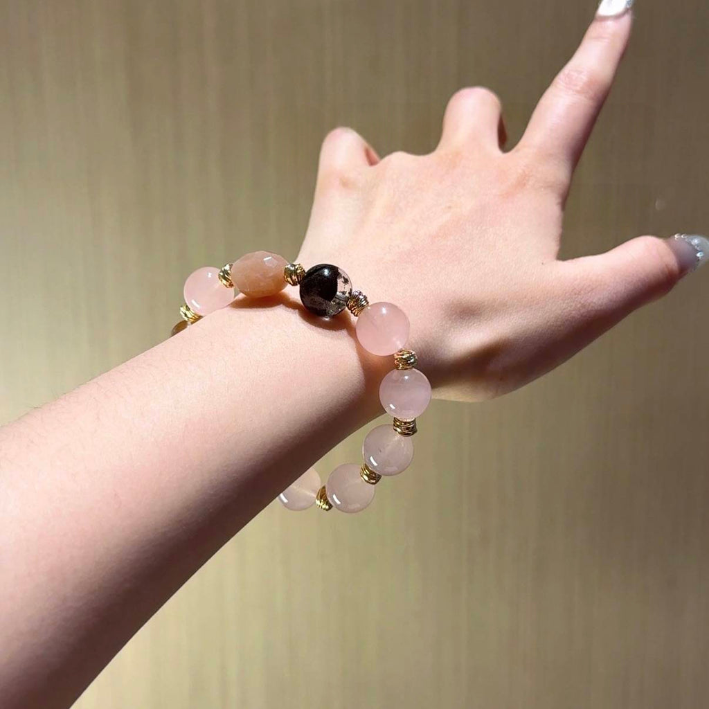 粉水晶手串