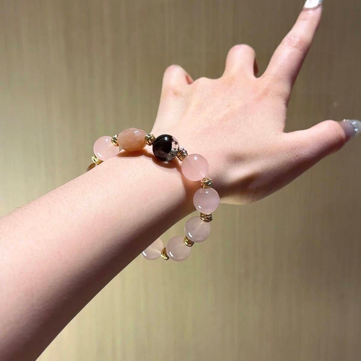 粉水晶手串