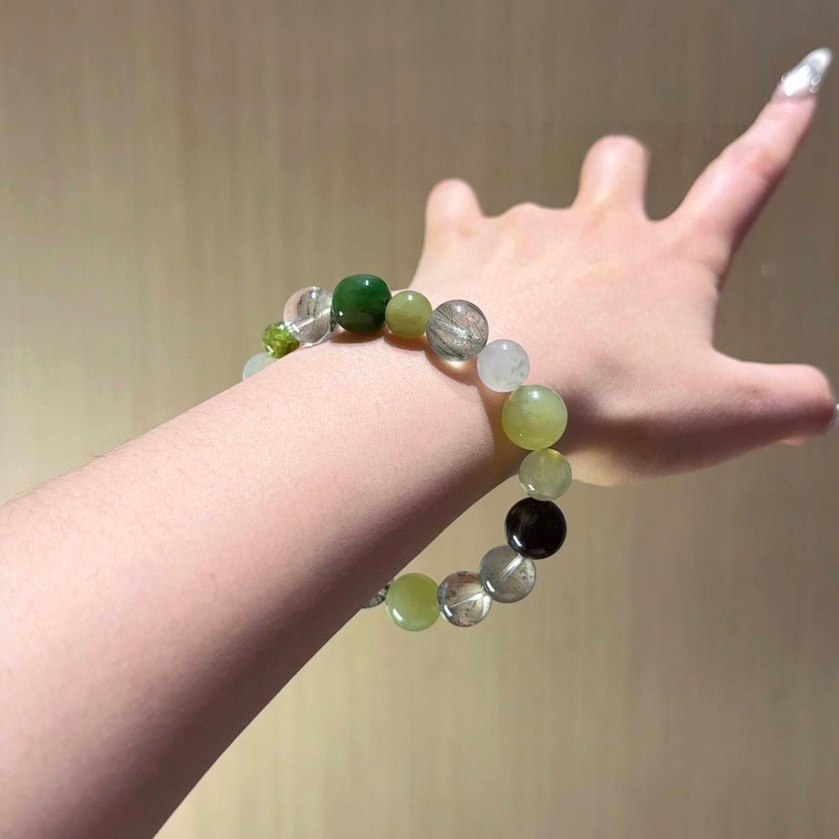 绿色系手串