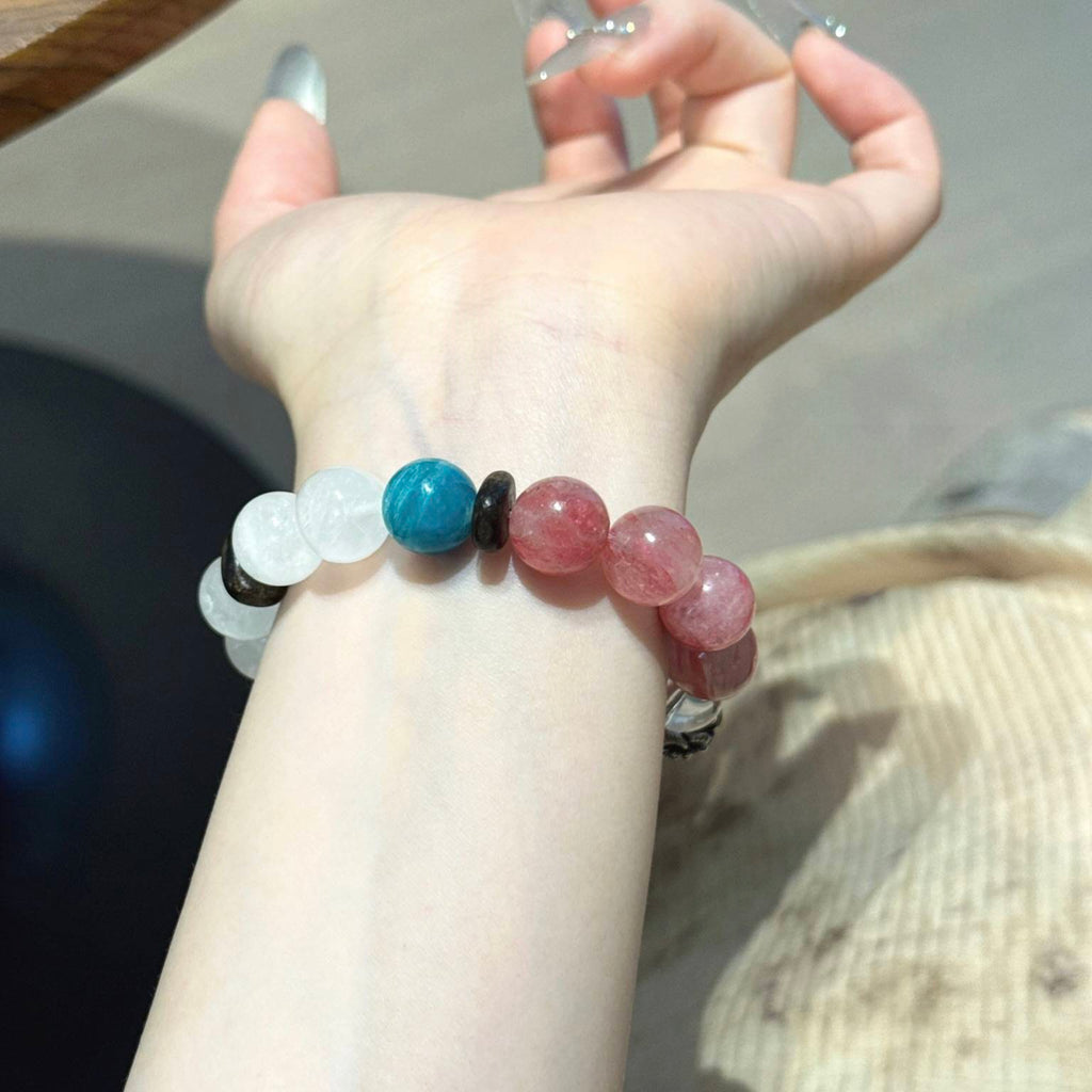 蔷薇石白水白幽手串