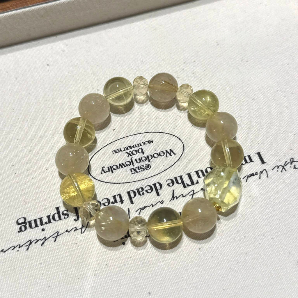 金发晶黄水晶手串