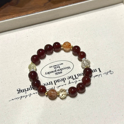 石榴石黑金超手串