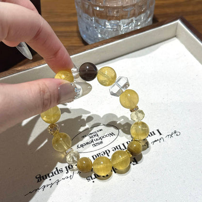 黄莹石虎眼石手串
