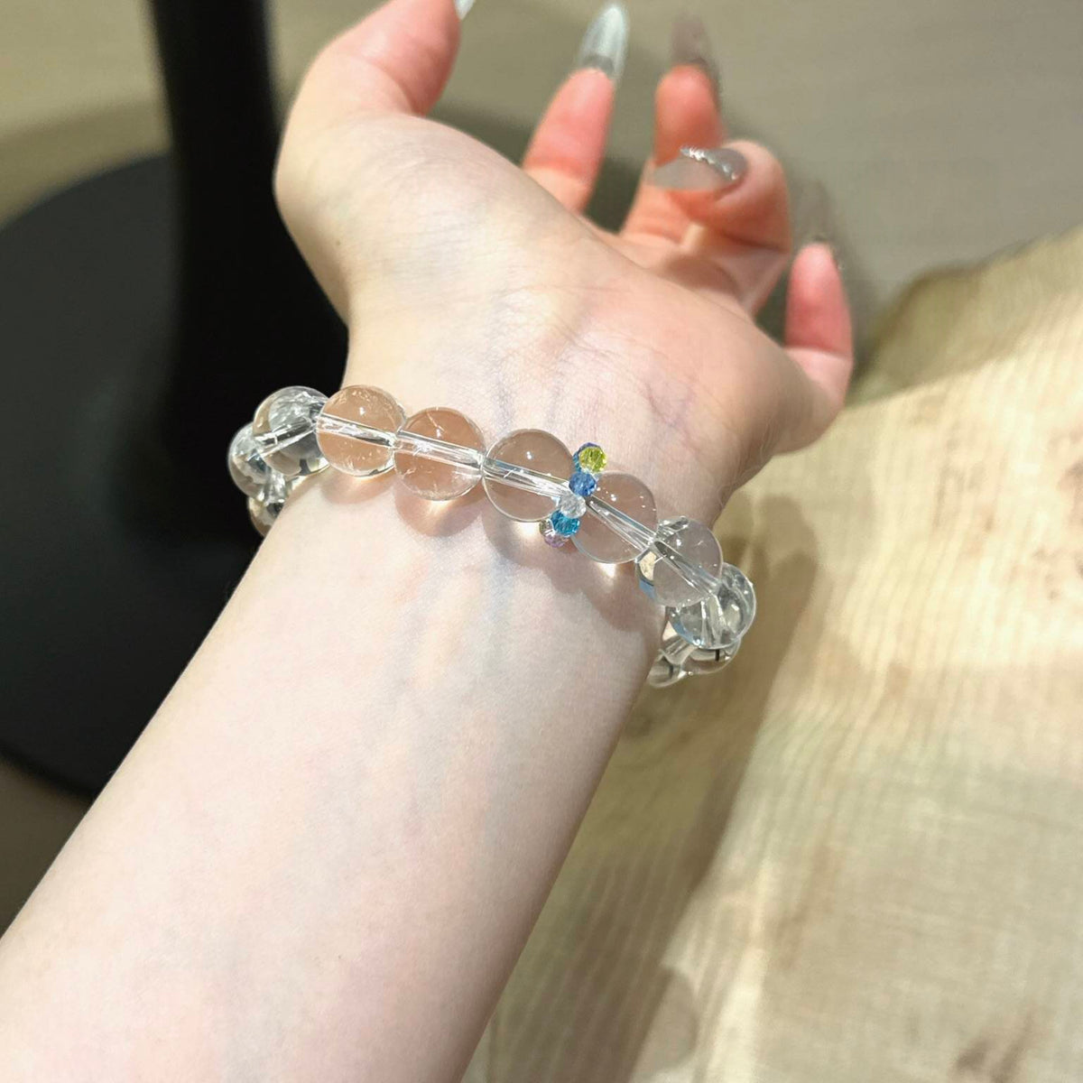 白水晶单圈手串