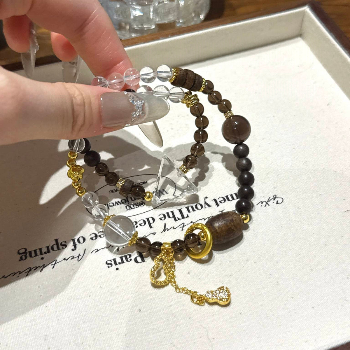白水晶沉香多圈