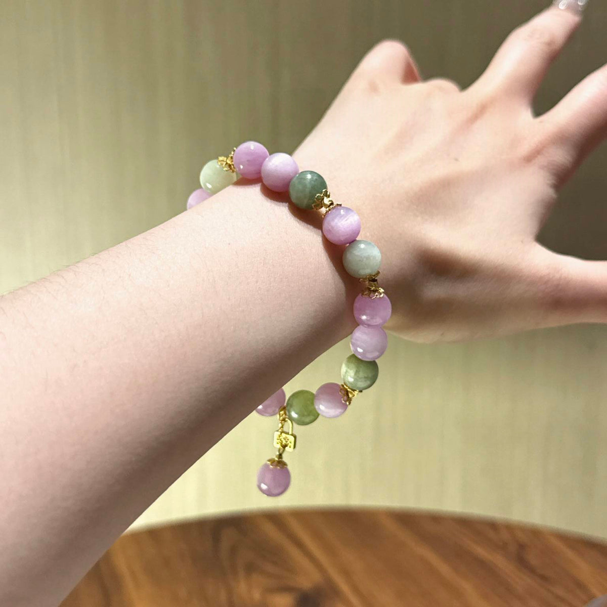 紫锂辉绿锂辉手串