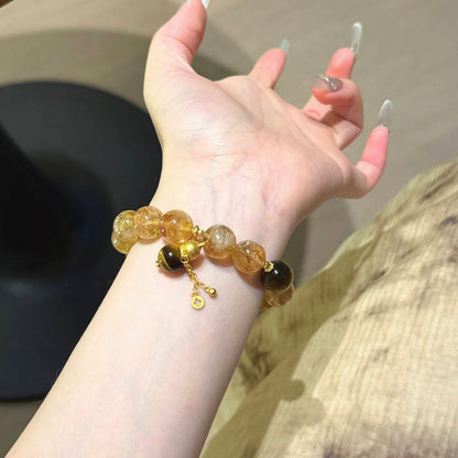 黄塔晶黄虎眼葫芦手串